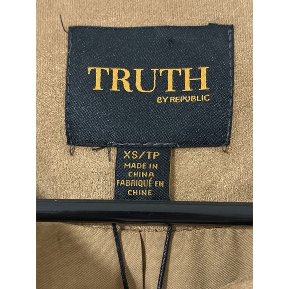 Women's jacket Camel / Tan Jacket Gold Buttons – Size XS – New with Tags - Picture 2 of 11